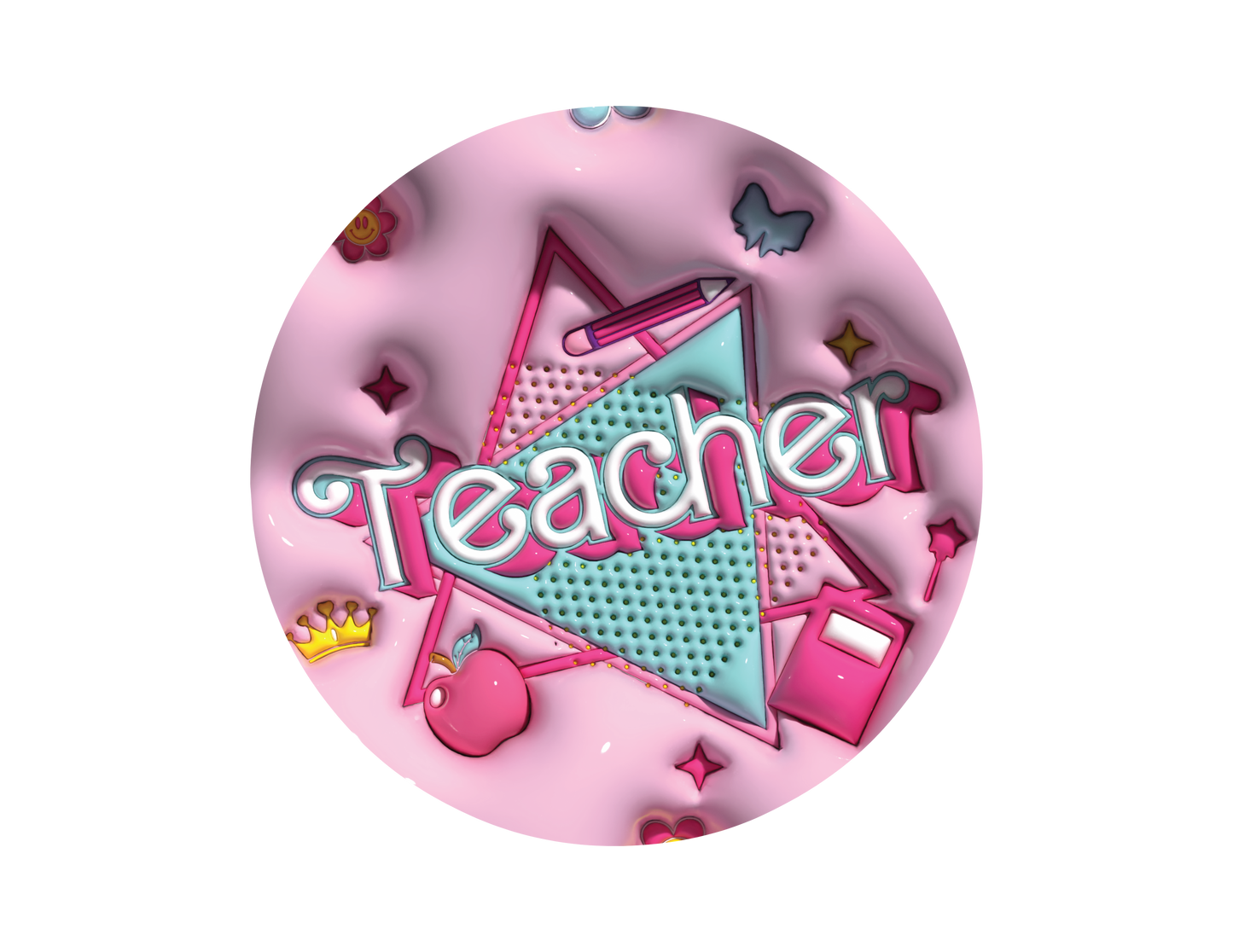 Teacher- 3D Puff Car Coasters