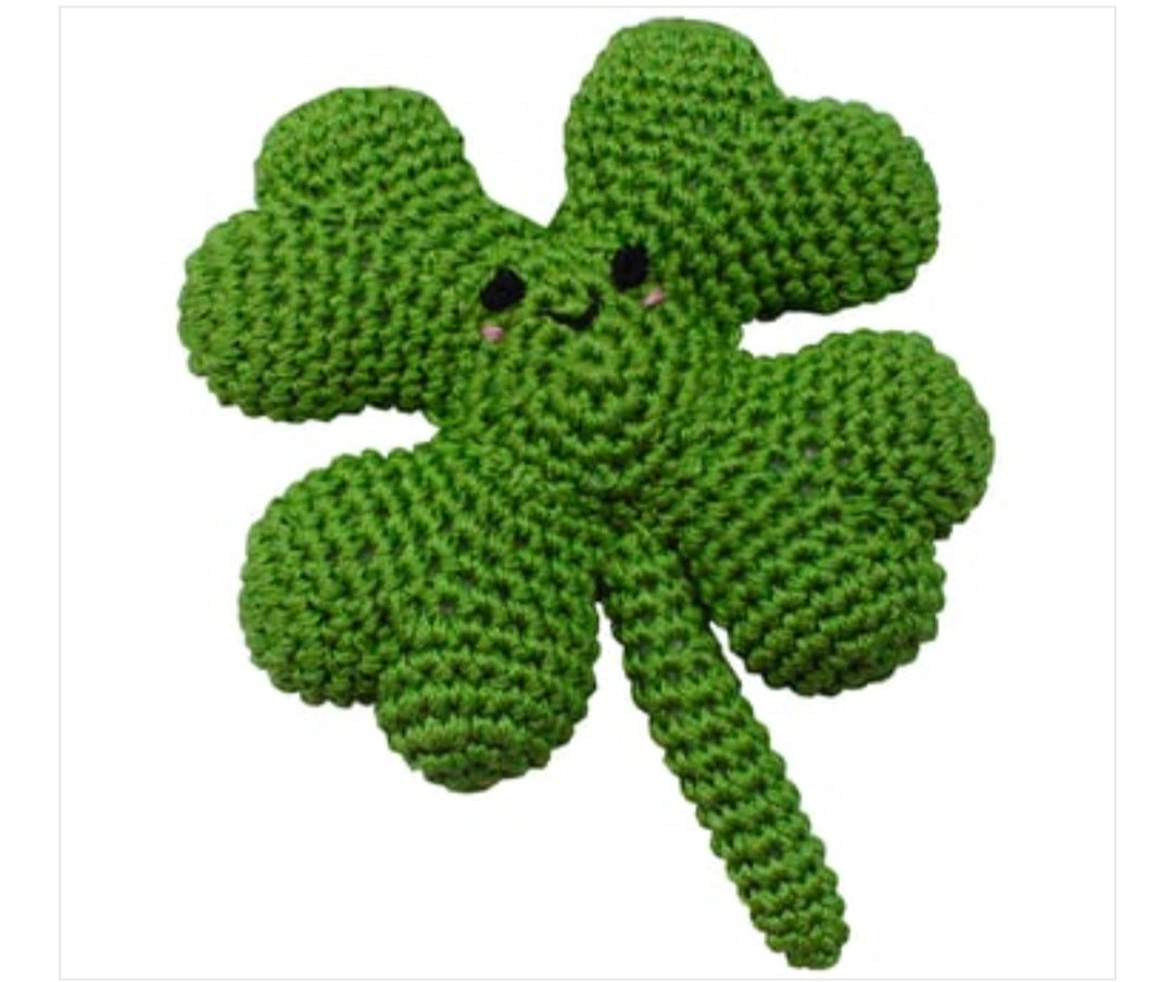 Lucky Clover Organic Cotton Dog Toy