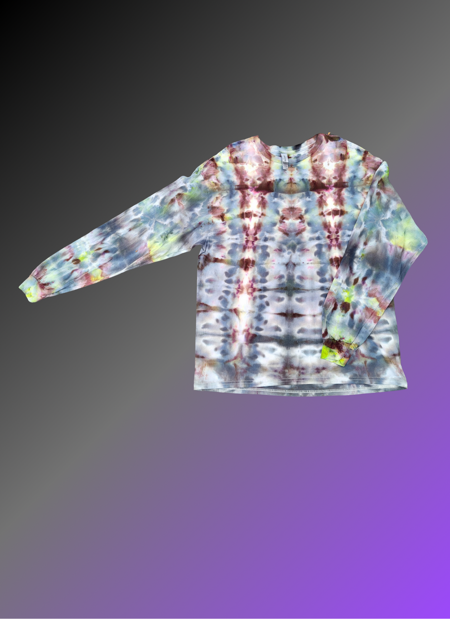 Camo inspired Long Sleeve Tye Dye - Size XL- Ready to Ship