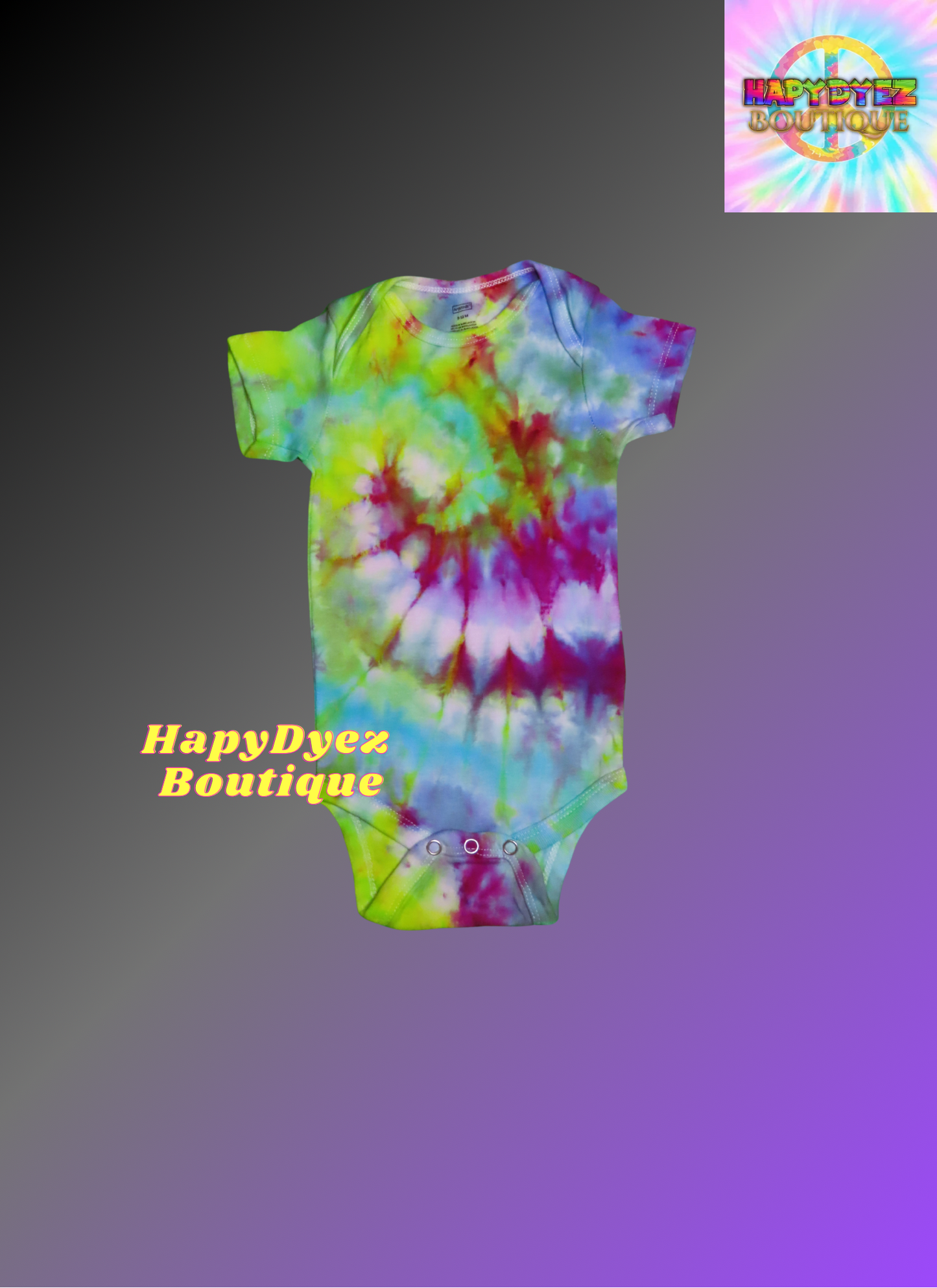 CUSTOM Tye Dye Baby Onesie