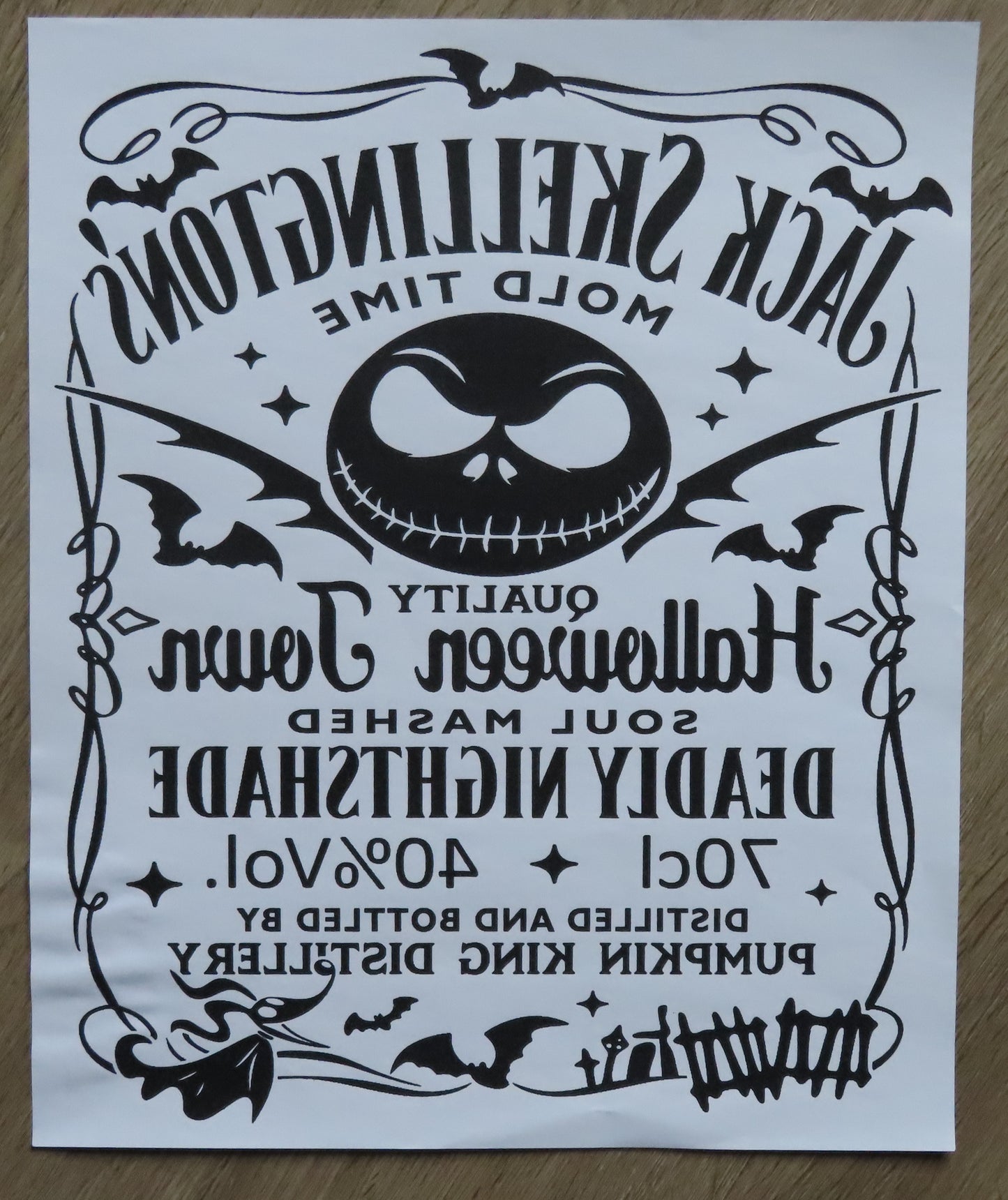 Nightmare Before Christmas Decals-**Designs**