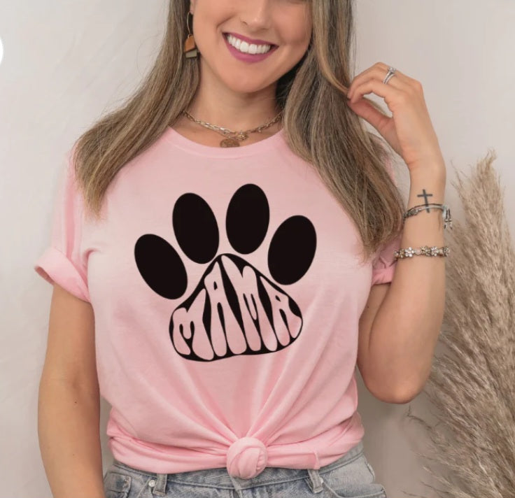 Retro Mama Dog Paw- **Design**