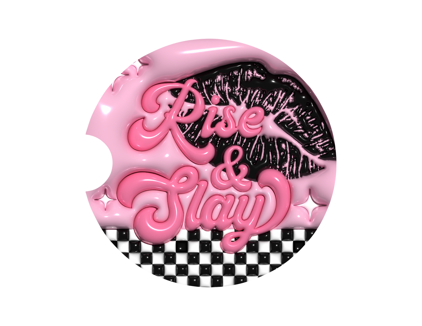 Rise & Slay-3D Puff Car Coaster