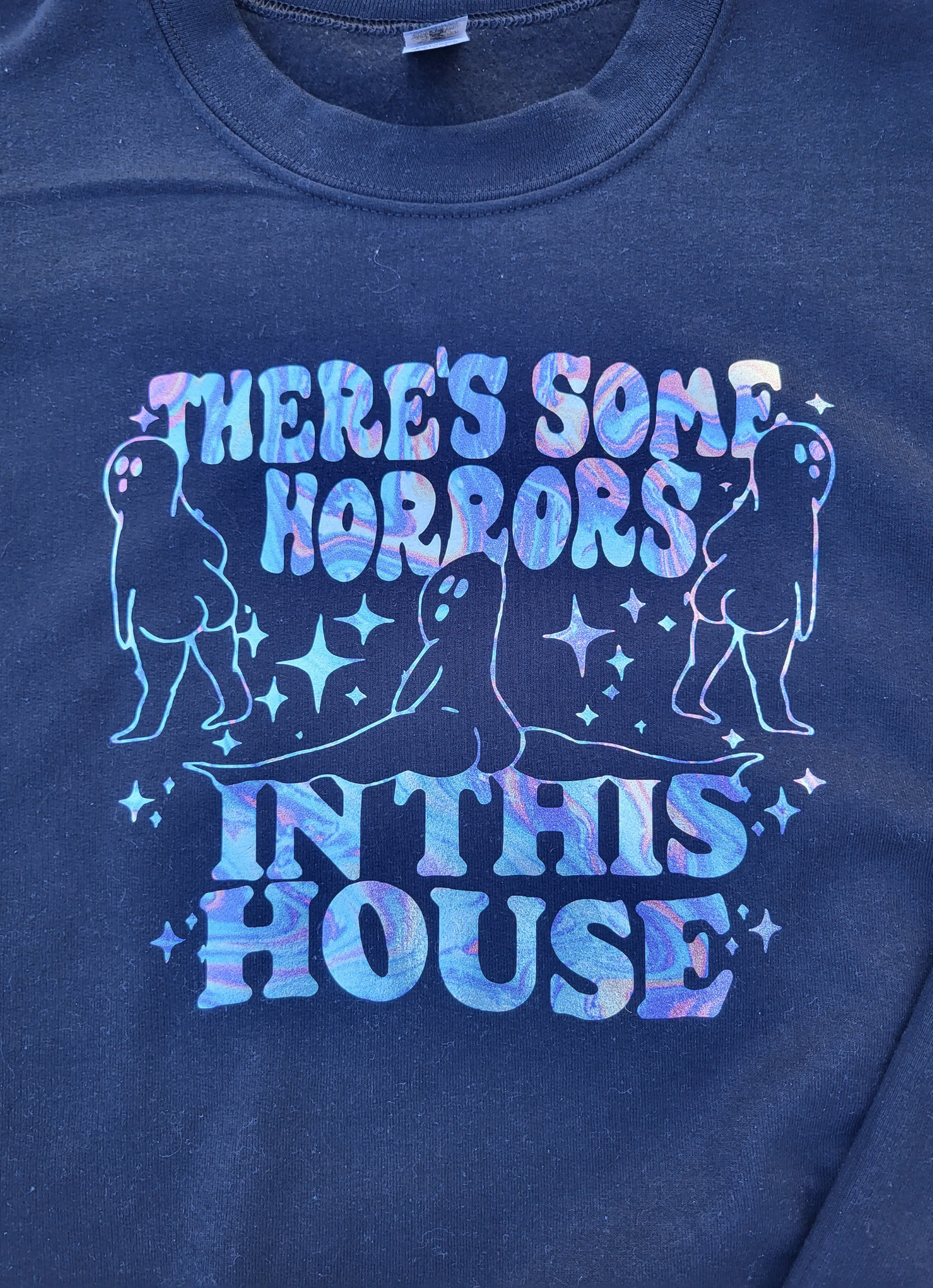 There's Some Horrors In This House Sweatshirt-Ready to Ship- Size Large