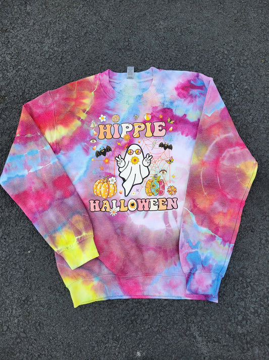 Hippie Halloween Sweatshirt- Ready to Ship- Adult Small