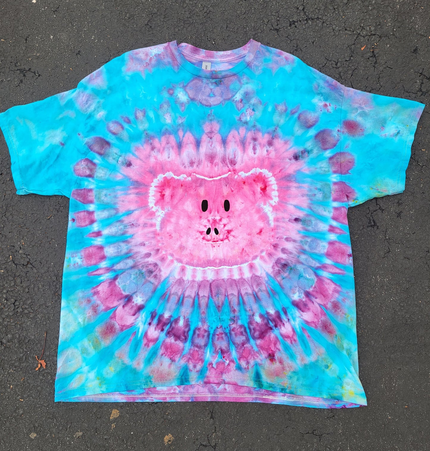 Pete The Pig Tye Dye T-Shirt- 2XL- Ready to Ship