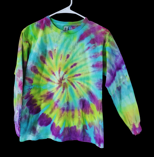 Northern Lights Spiral Long Sleeve- Ready to Ship- Size Youth Large