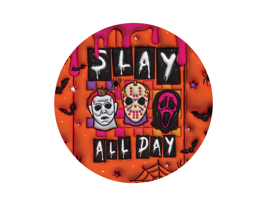 Slay All Day- 3D Puff Car Coaster