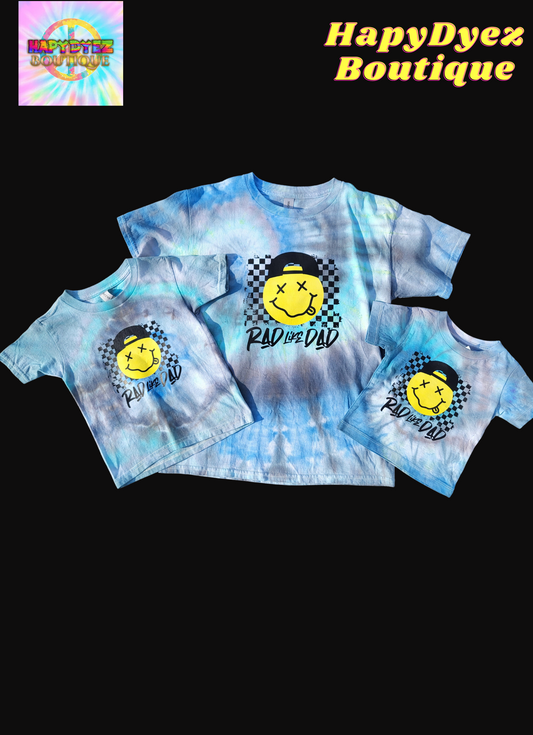 Rad Like Dad Blue Dream Tye Dye T-Shirts