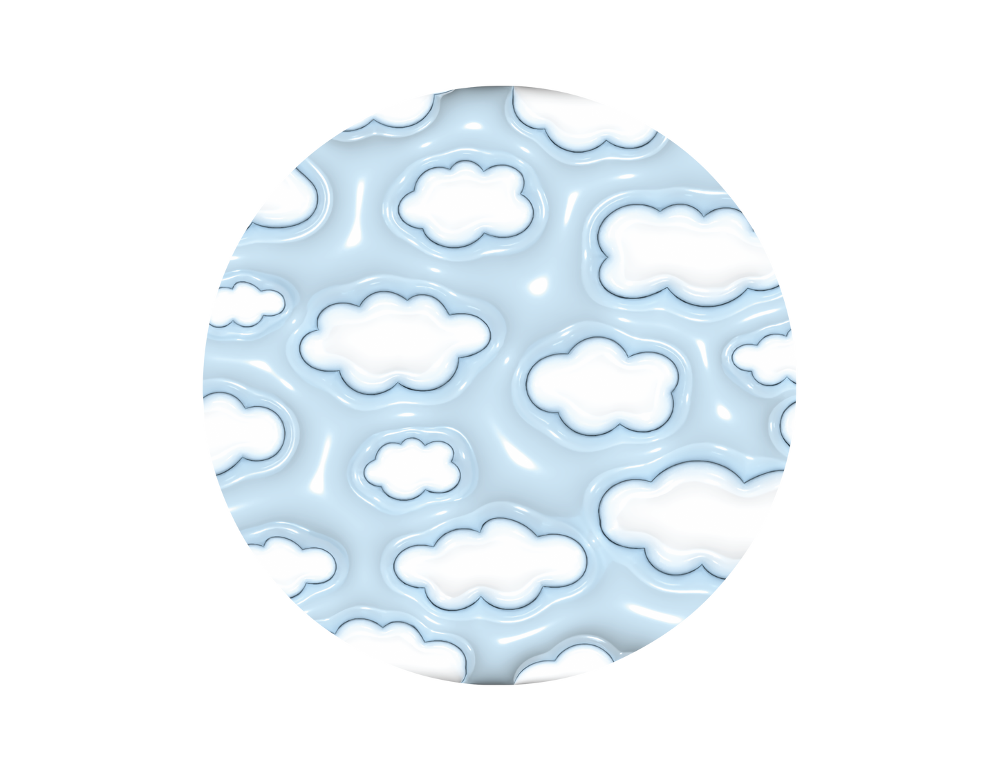 Clouds- 3D Puff Car Coaster