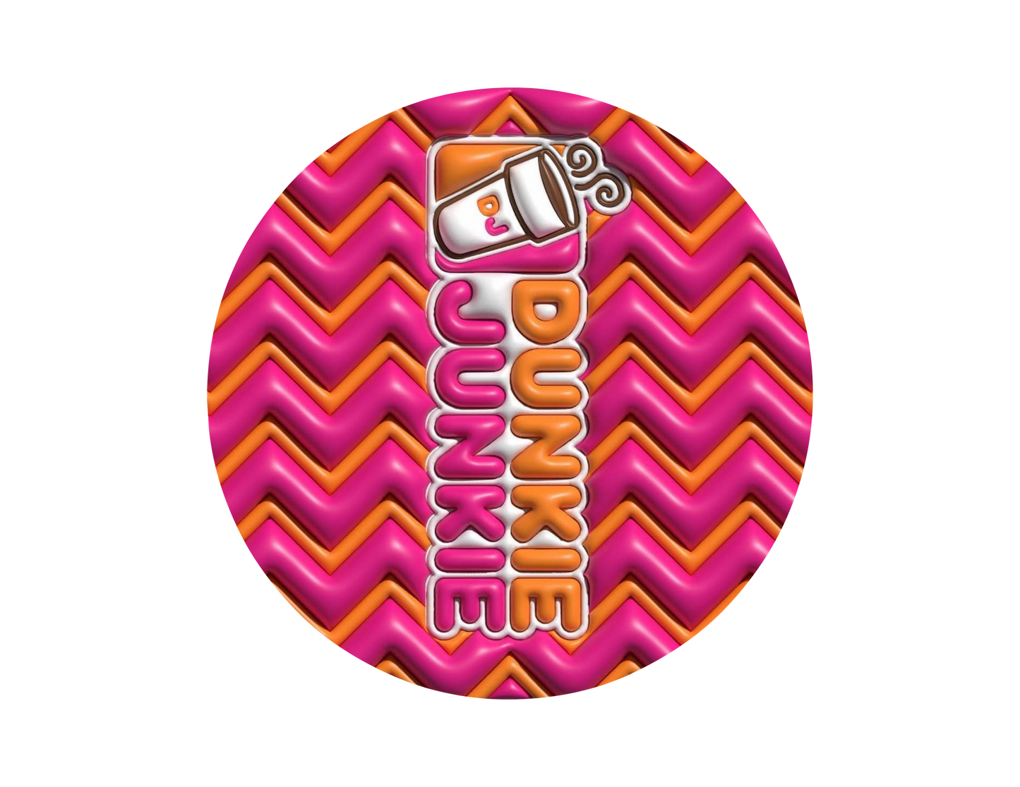 Dunkie Junkie- 3D Puff Car Coasters