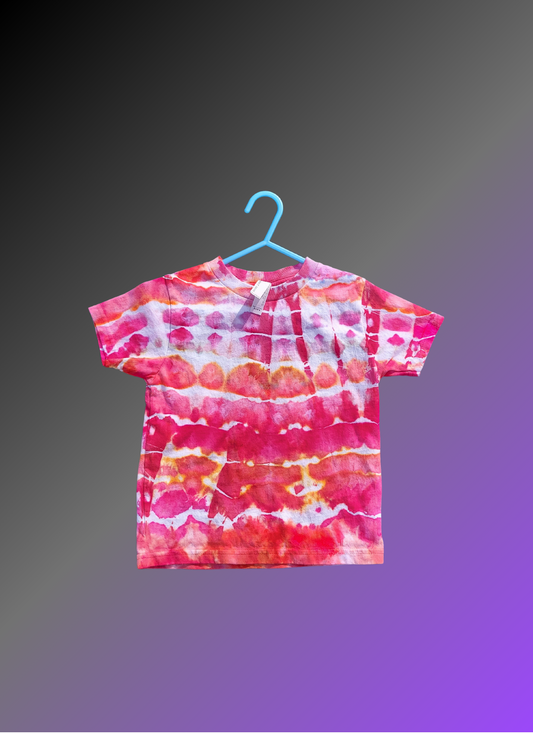 Pink and Orange Glitch - Ready to Ship- Size 4T