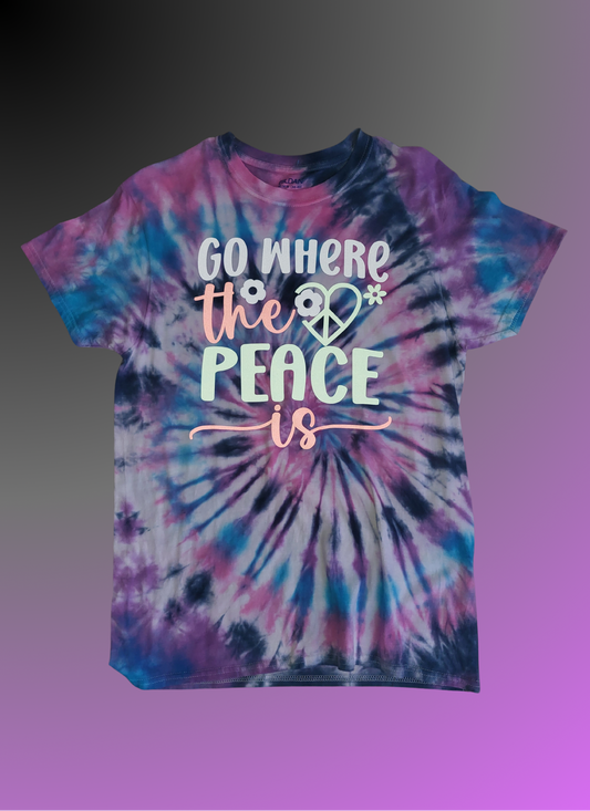 Go Where The Peace Is-Ready to Ship- Size Adult Medium