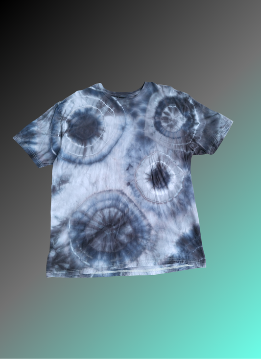 Jellyfish geode Tye Dye- Ready to Ship- Size Adult XL