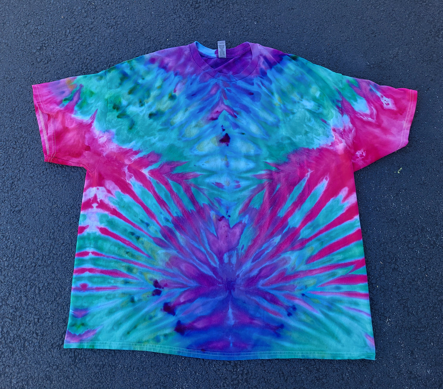 Unicorn popsicle Tye Dye- Ready to Ship- Size Adult 4XL