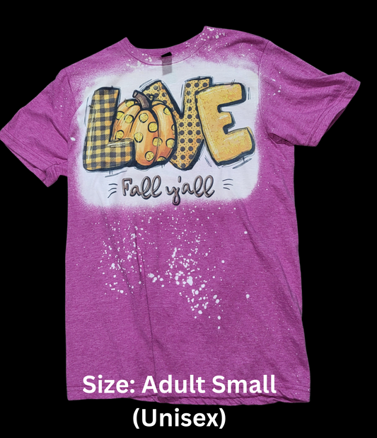 Love Fall Y’all MARKED DOWN Ready to Ship- Size Adult Small