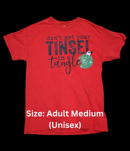 Don’t Get Your Tinsel In A Tangle MARKED DOWN**Ready to Ship- Size Adult Medium