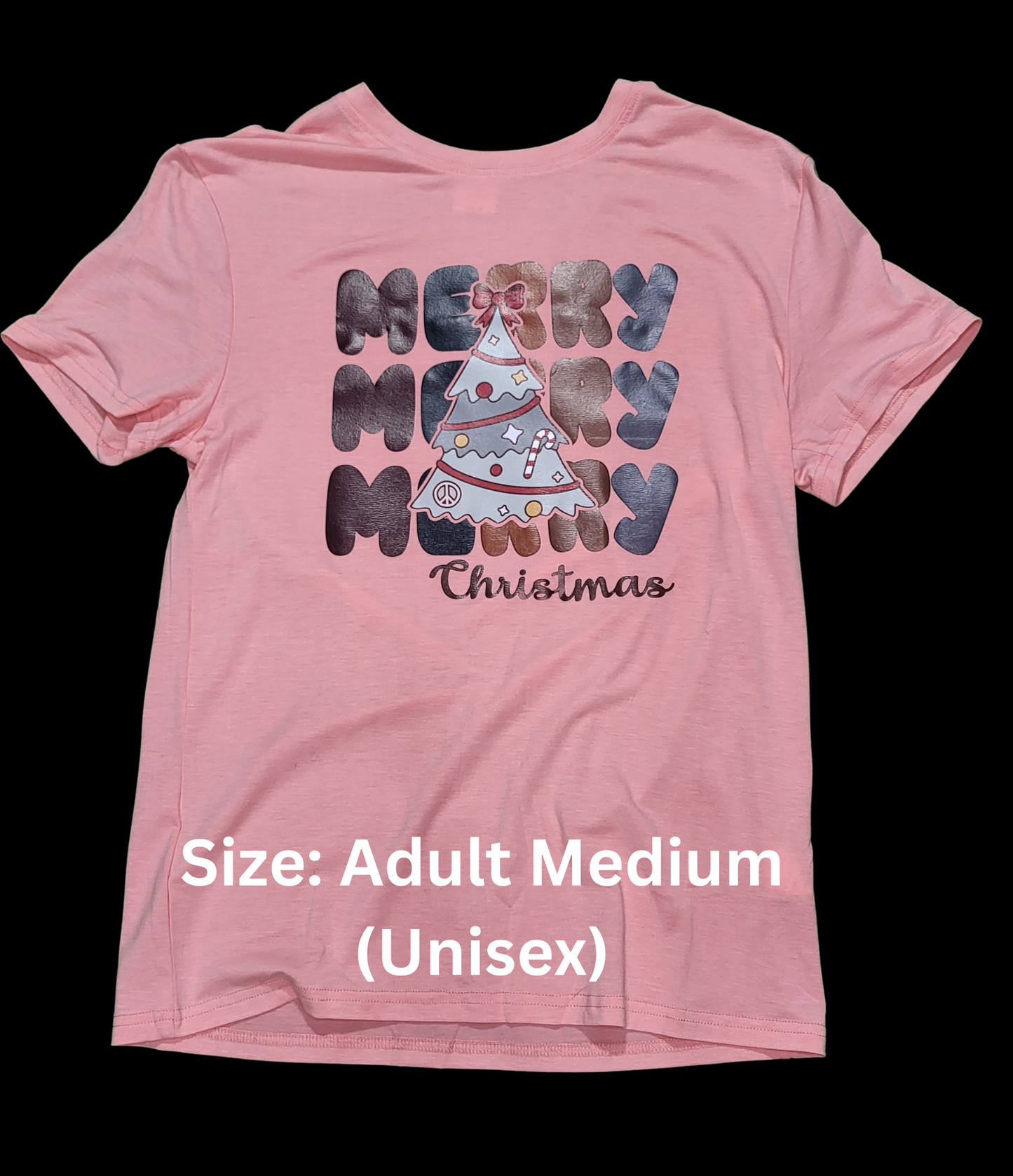 Merry Christmas MARKED DOWN Ready to Ship- Size Adult Medium