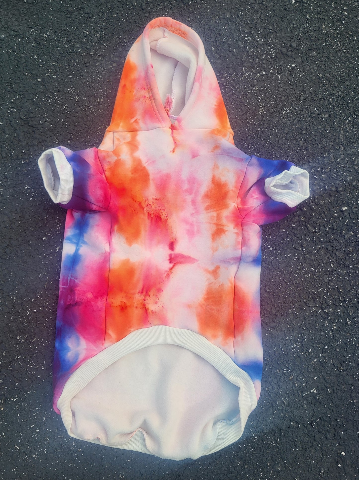 Starburst Tye Dye Dog Hoodie- Size 4XL- Ready to Ship