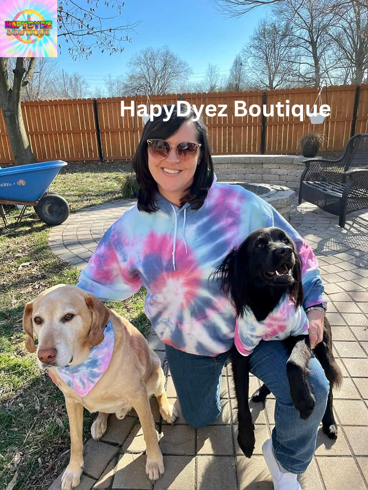 CUSTOM Tye Dye Matching Owner & Pet Apparel