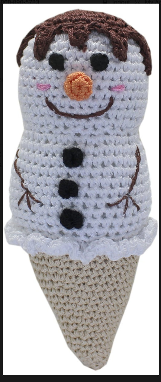 Snowcone Organic Cotton Dog Toy