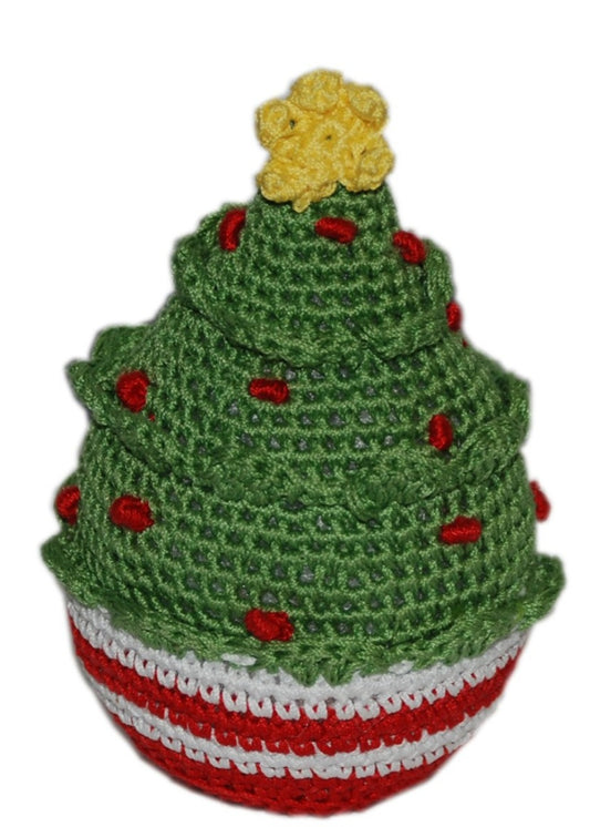 Christmas Tree Organic Cotton Dog Toy