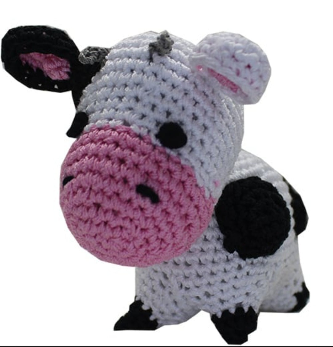 Cow Organic Cotton Dog Toy