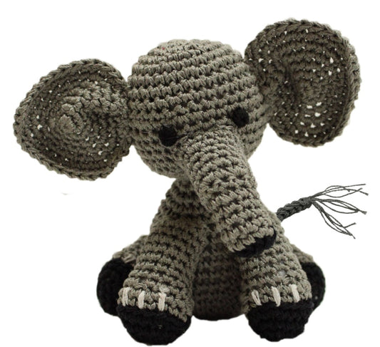 Ellie the Elephant Organic Cotton Dog Toy