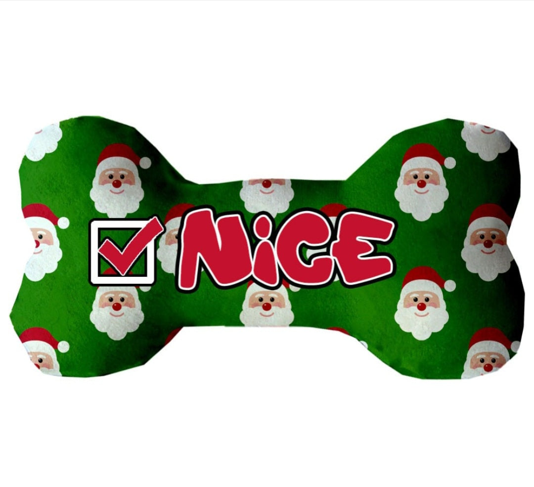 Naughty or Nice Plush Dog Toy