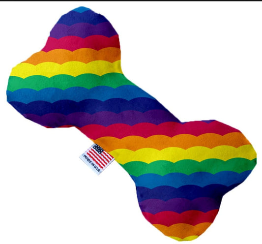 Rainbow Plush Dog Toys