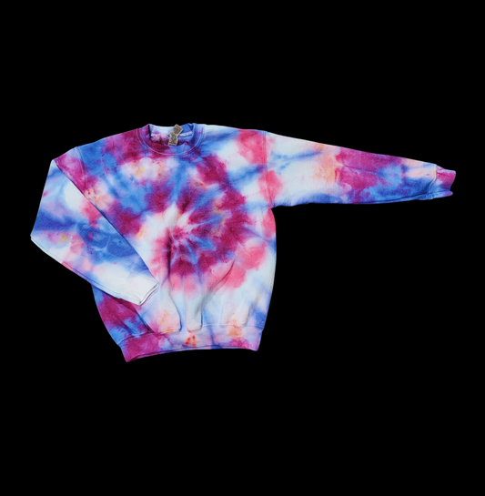 Wildberry Spiral Sweatshirt- Ready to Ship- Size Youth Medium