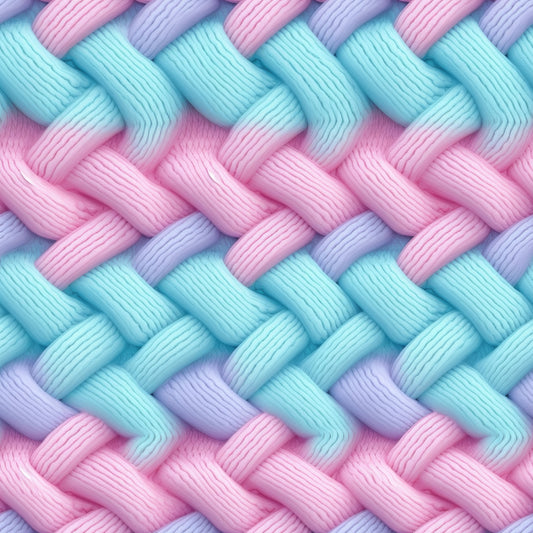 Pastel Knitted-Car Coasters