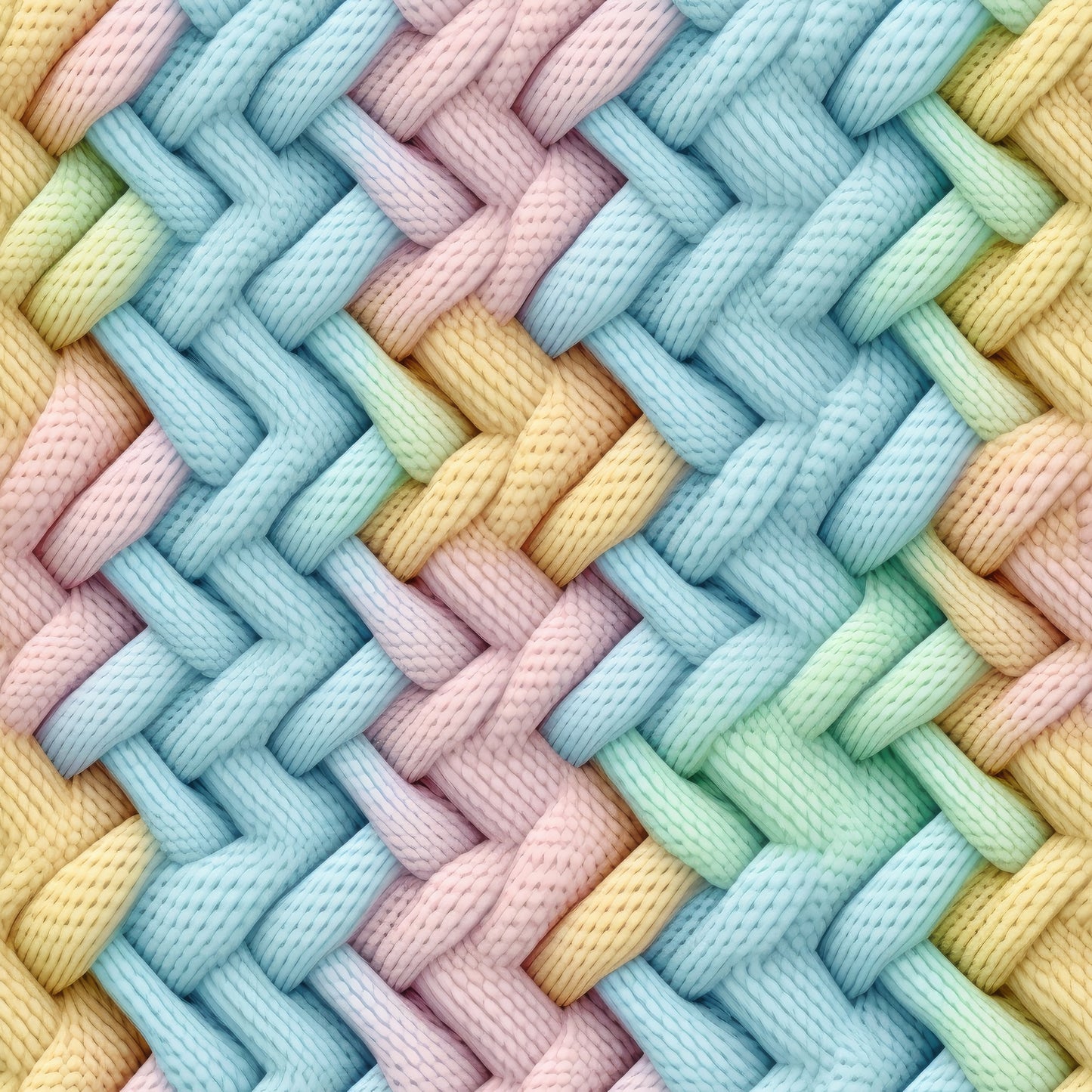 Pastel Knitted-Car Coasters